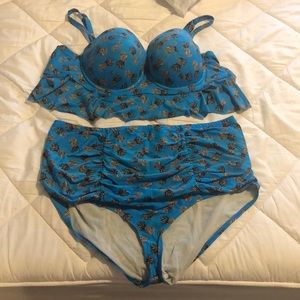 Torrid Blue Pineapple Bikini